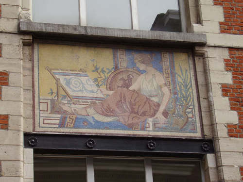Antwerpen Betogingstraat 9 mozaiek