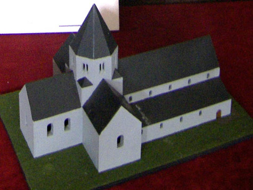 Koekelare Bovekerkestraat zonder nummer maquette van de Sint-Gertrudiskerk