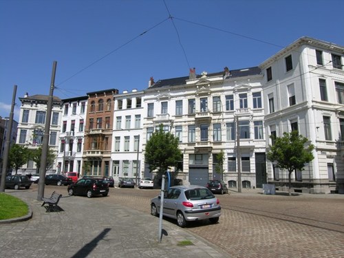 Antwerpen Lambermontplaats Straatbeeld