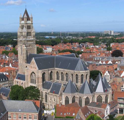 Brugge Sint-Salvatorskerkhof zonder nummer