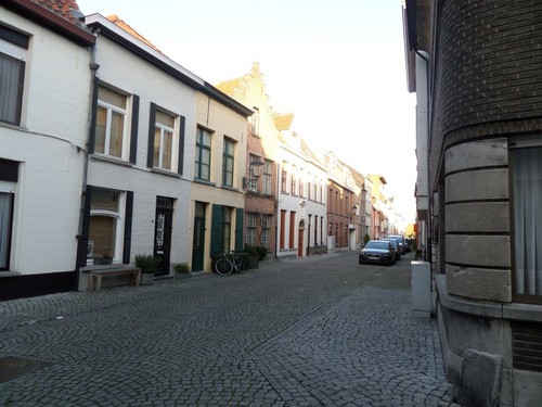 Mechelen Schrijnstraat Zicht op de Schrijnstraat van aan de hoek met de Twaalf-Apostelenstraat