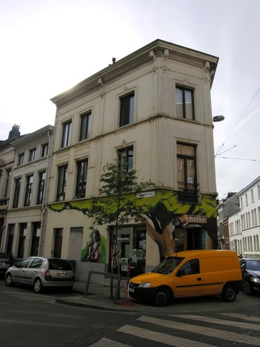Antwerpen Kleinebeerstraat 1 hoek Lange Van Ruusbroecstraat