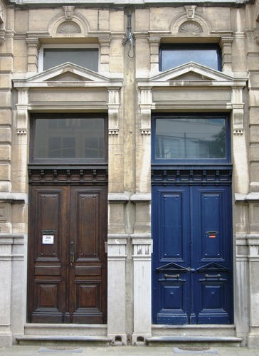 Antwerpen Lange Leemstraat 264-266 portalen