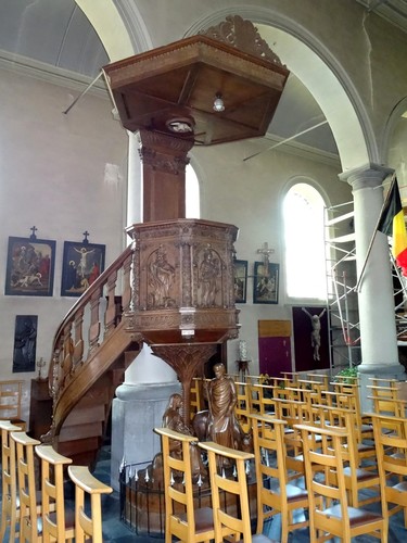 Brakel Muiterij zonder nummer Preekstoel in de parochiekerk Sint-Jozef
