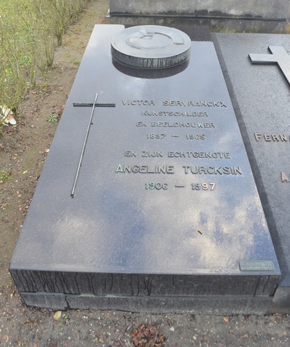 Machelen Diegem Zaventemsesteenweg begraafplaats grafteken Victor Servranckx